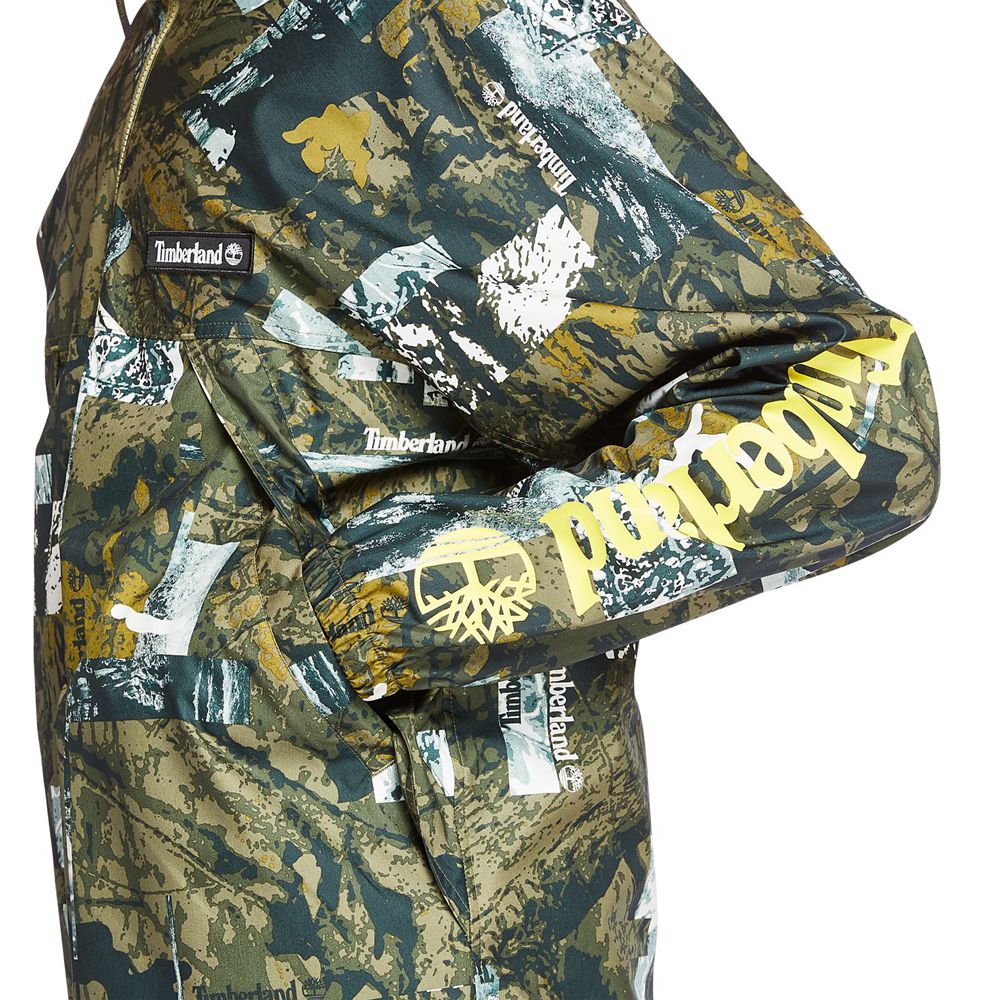 Jaqueta Masculino - Timberland Urban Camo Windbreaker - OIEFJ3187 - Verdes